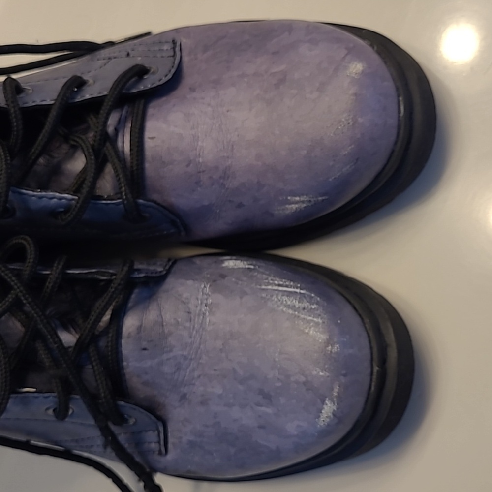 Yes We Vibe Bohemian Wolf Lace-up Combat Boots US Men's 10 / Women's 11.5 Gray - Picture 15 of 16